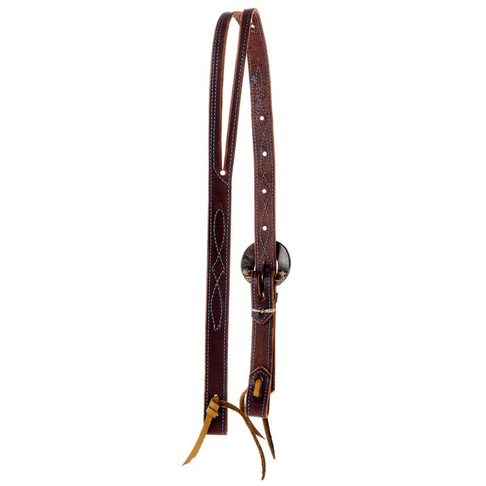 Layton Bits & Spurs Slit Ear Engraved Bar Heel Buckle Headstall