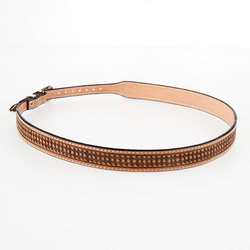Austin Accent Inc. Leather Basket Weave Hat Band Hat Accessories