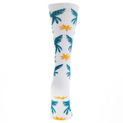 Lucky Chuck Bird White Performance Crew Sock