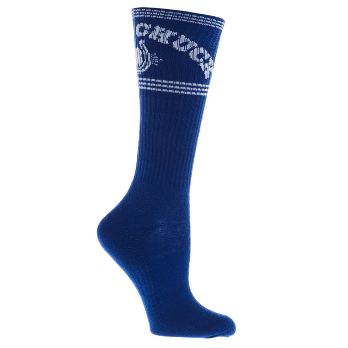 Lucky Chuck Retro Purple Performance Crew Sock
