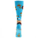 Lucky Chuck Fringe Nudie Turquoise Performance Crew Sock