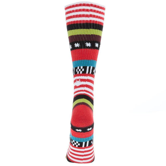 Lucky Chuck Fringe Serape Christmas Performance Crew Sock OSFM