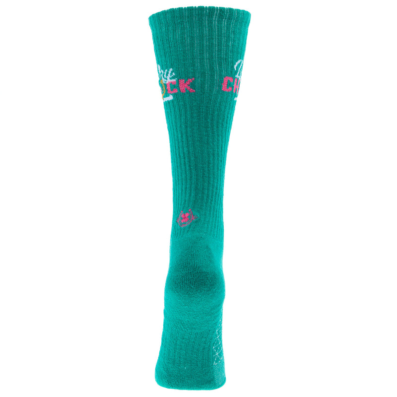 Lucky Chuck Logo Performance Crew Socks OSFM