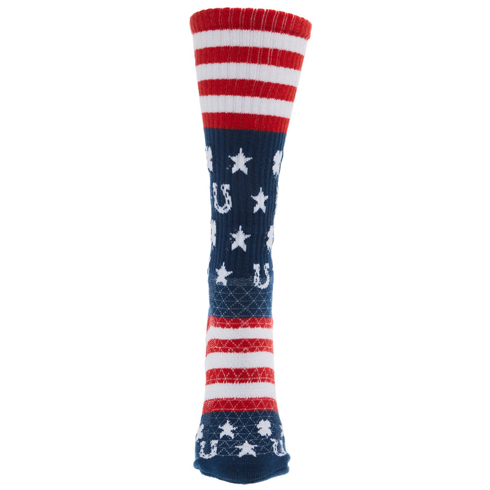 Lucky Chuck Stars and Stripes Performance Crew Socks