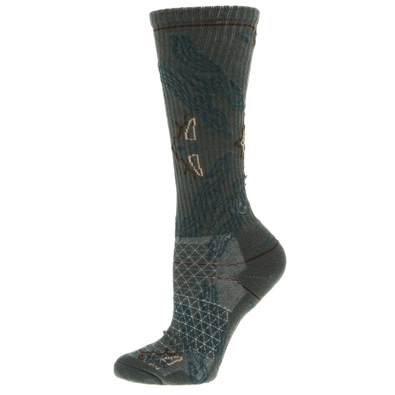 Lucky Chuck Tucumcari Grey Performance Crew Socks