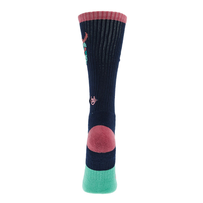 Lucky Chuck Clover Steer Head Performance Crew Socks