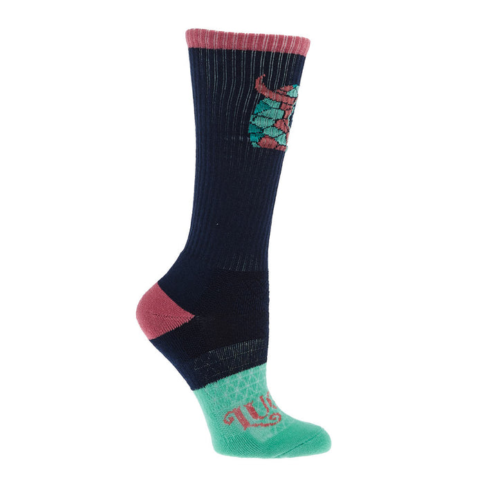 Lucky Chuck Clover Steer Head Performance Crew Socks