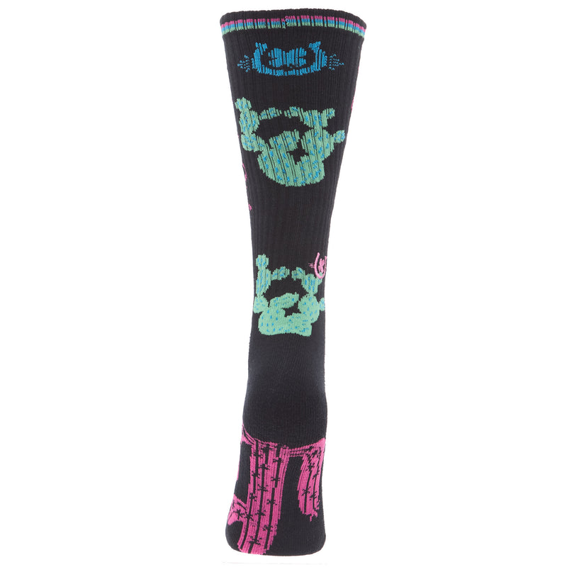 Lucky Chuck Take The Risk Neon Performance Crew Socks OSFM