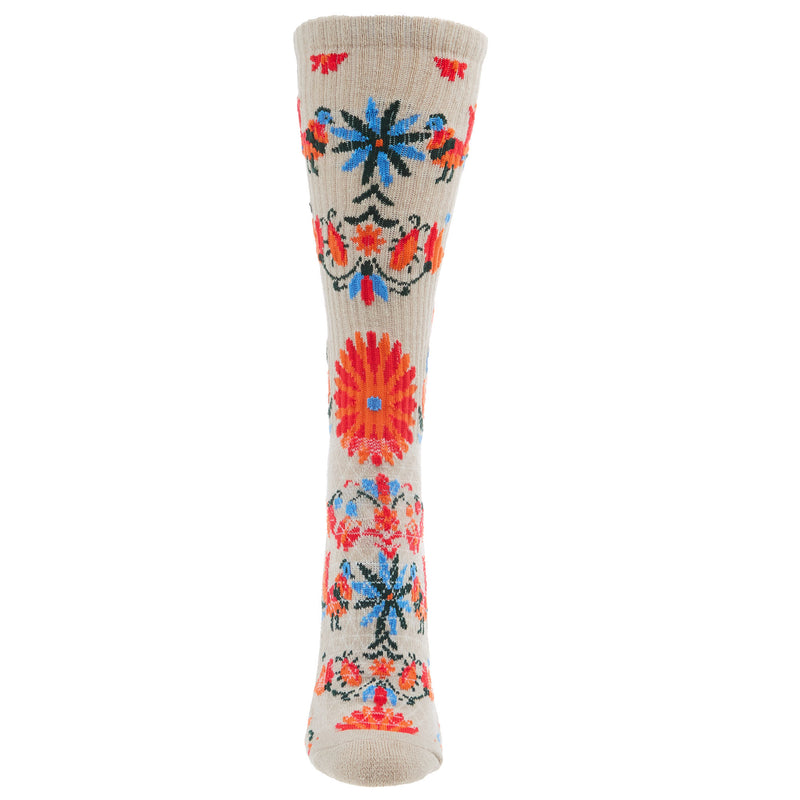 Lucky Chuck Otomi Tan Performance Crew Socks OSFM