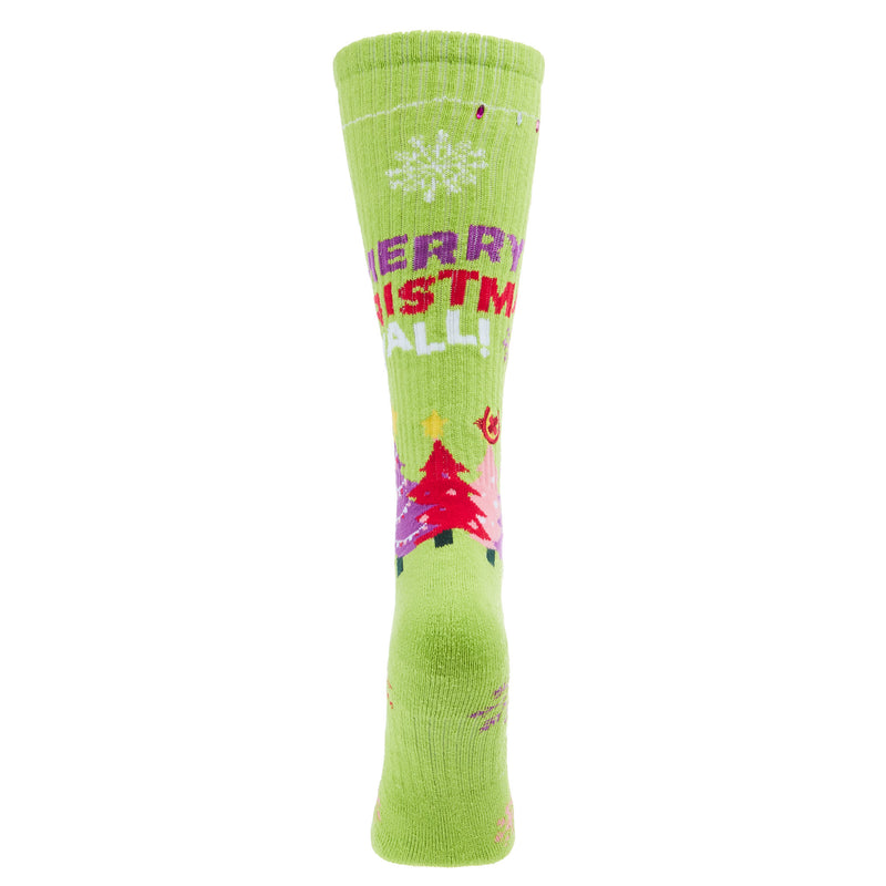 Lucky Chuck Merry Christmas Y`all Performance Crew Socks