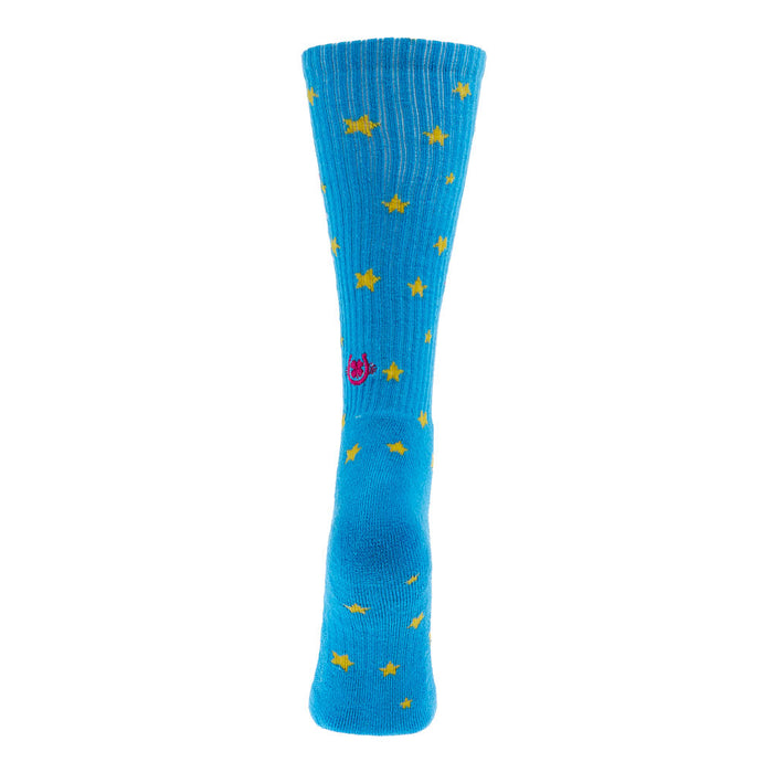 Lucky Chuck Turquoise Shine Like The Stars Performance Crew Socks