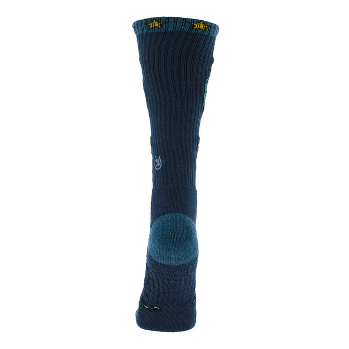 Lucky Chuck Horseshoe Blue Performance Crew Socks