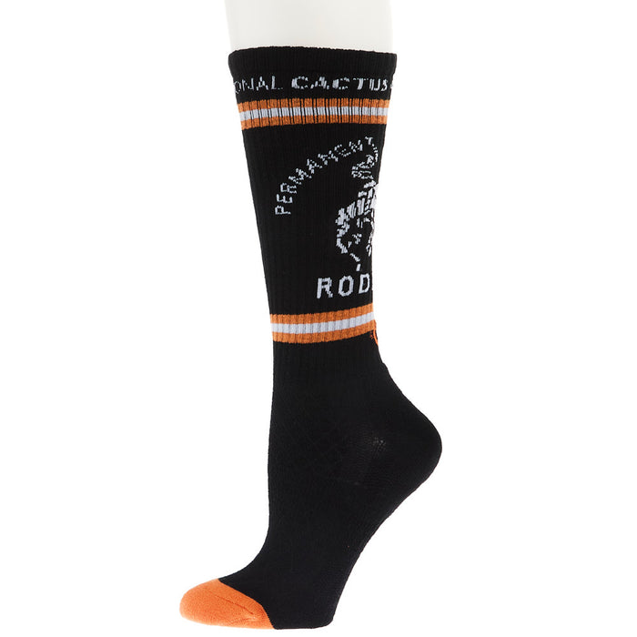 Lucky Chuck Cactus Alley Correctional Vacay Black Crew Socks