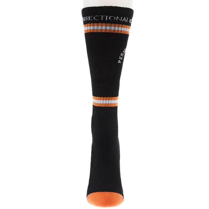 Lucky Chuck Cactus Alley Correctional Vacay Black Crew Socks