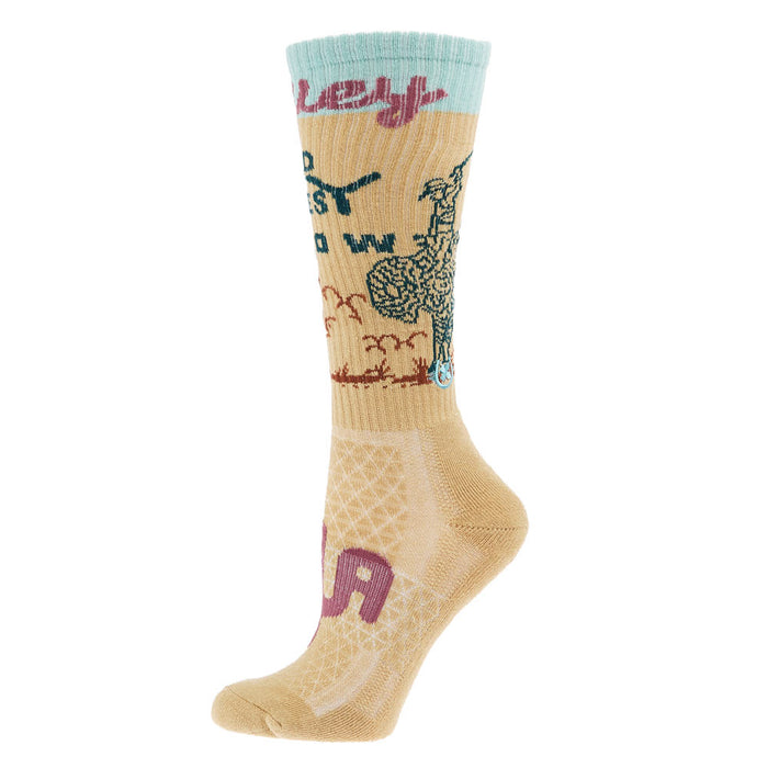 Lucky Chuck Cactus Alley Wild West Show Performance Crew Socks OSFM
