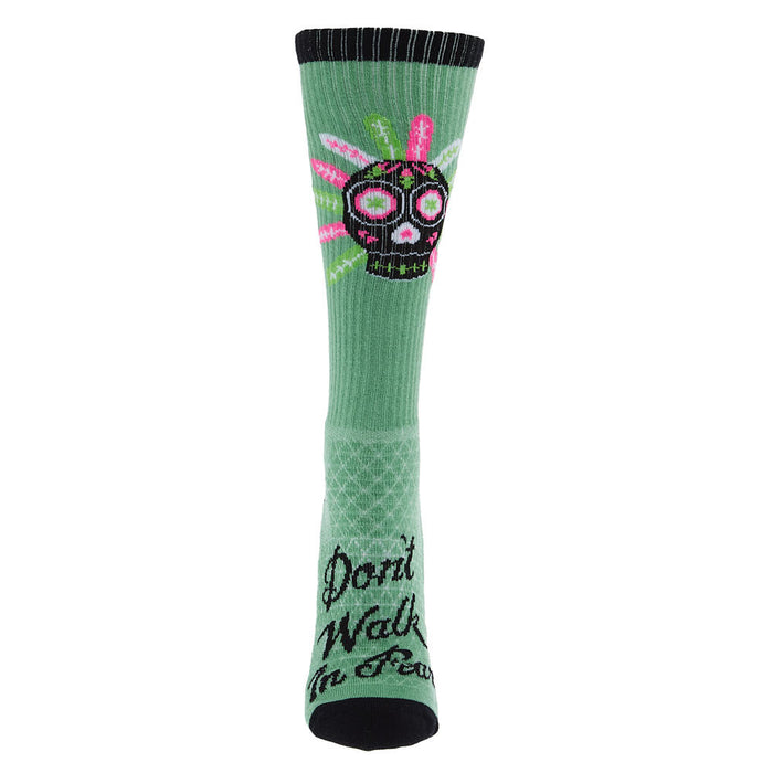 Lucky Chuck Don't Walk In Fear Sage Performance Crew Socks