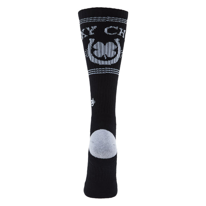 Lucky Chuck Retro Black and White Performance Crew Socks