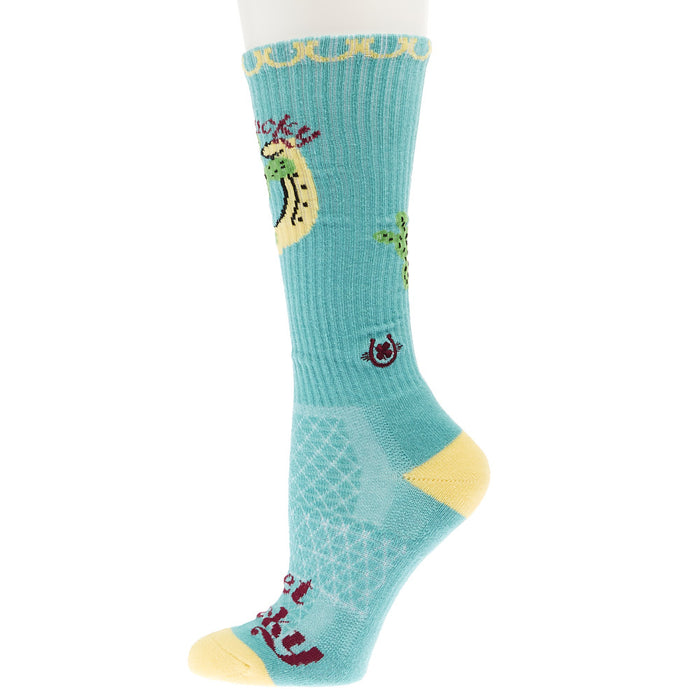 Lucky Chuck Get Aqua Performance Crew Socks
