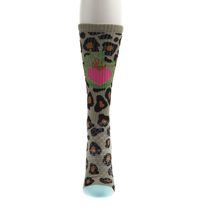 Lucky Chuck Women's Leopard Diva Performance Socks