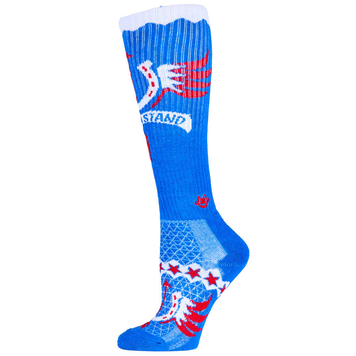 Lucky Chuck Take A Stand/America Performance Boot Socks