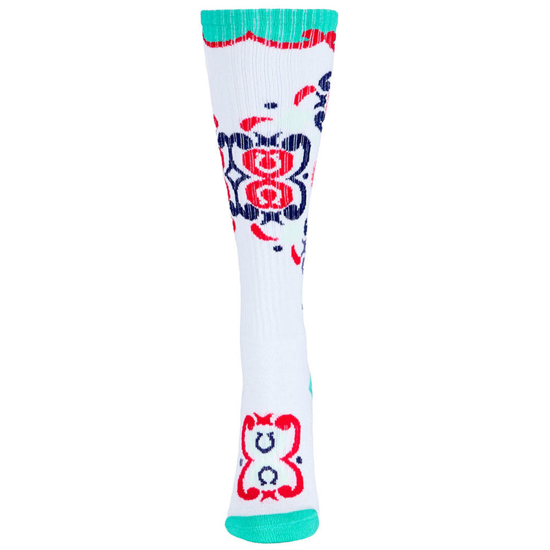 Lucky Chuck Ranch Glam Teal Performance Boot Socks