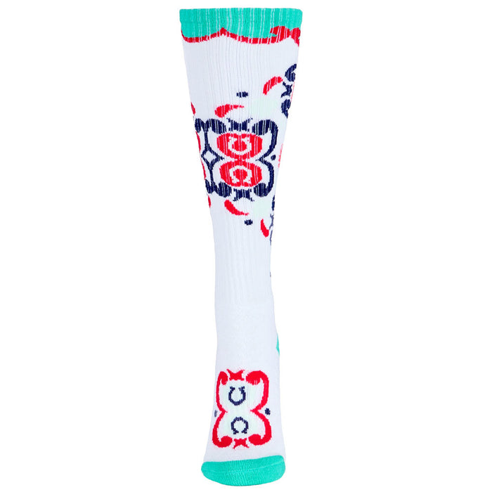 Lucky Chuck Ranch Glam Teal Performance Boot Socks