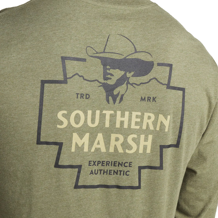 Southern Marsh Long Sleeve Cowboy Badge Tee Shirt