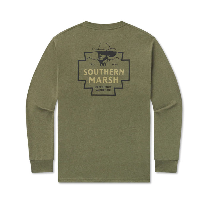Southern Marsh Long Sleeve Cowboy Badge Tee Shirt