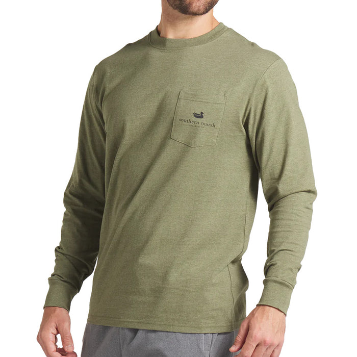 Southern Marsh Long Sleeve Cowboy Badge Tee Shirt