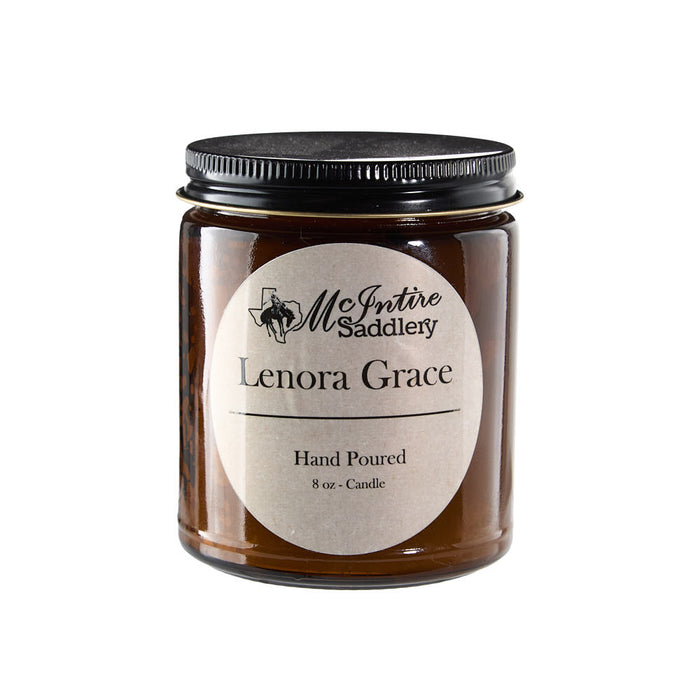 Mcintire Saddlery Lenora Grace 8oz Candle