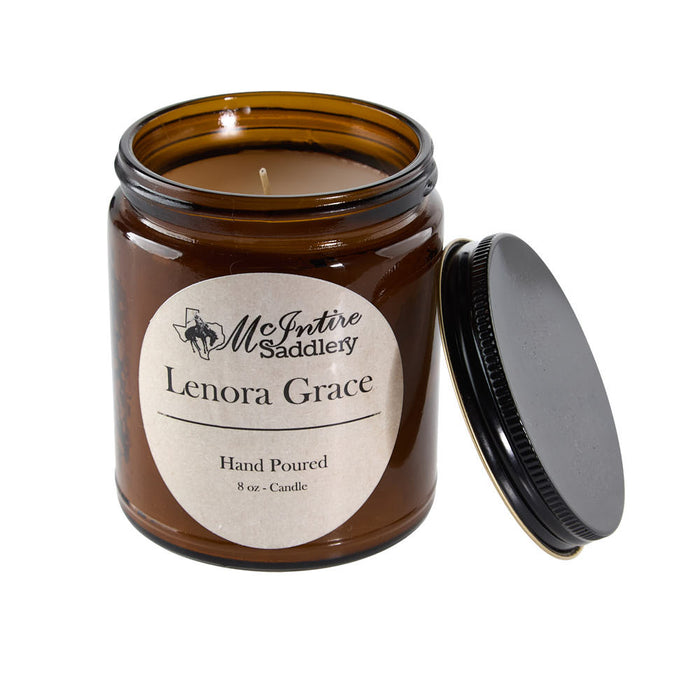 Mcintire Saddlery Lenora Grace 8oz Candle