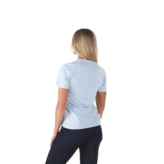 Lotus Fashion Women's Light Blue Cowboy & Cowgirl Tee Shirt