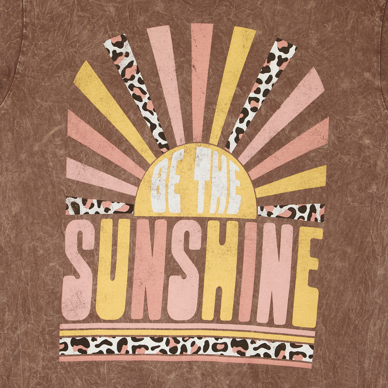 Lotus Fashion Women's Be The Sunshine Mocha Tee Shirt