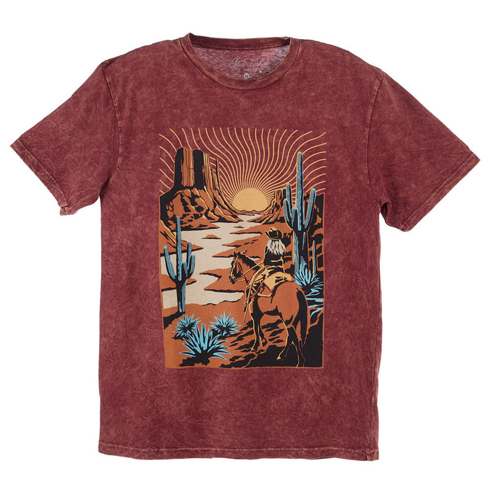 Lotus Fashion Women's Western Way of Life Wine Tee Shirt