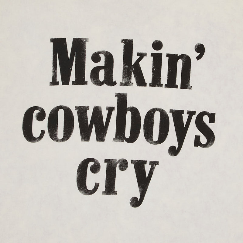 Lotus Fashion Making Cowboys Cry Off White Tee Shirt