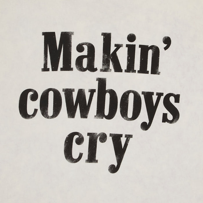 Lotus Fashion Making Cowboys Cry Off White Tee Shirt