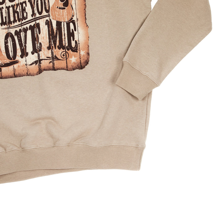 Lotus Fashion Womens Mocha You Look Like You Love Me Sweatshirt