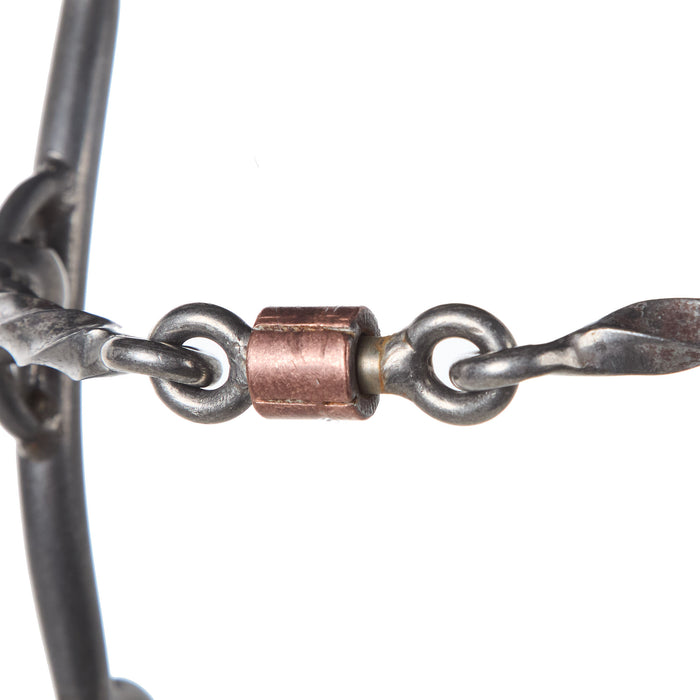 Flaharty Bits  Spurs Square Twist 3 Piece Roller Lil Fat Betty Gag Bit