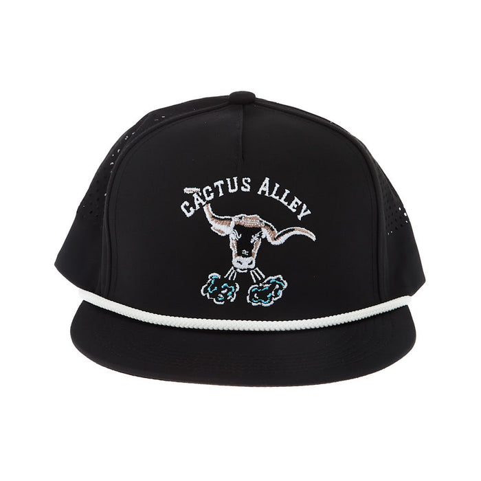 Cactus Alley Hat Co Blowin Smoke Black/White Cap