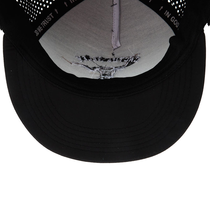 Cactus Alley Hat Co Blowin Smoke Black/White Cap