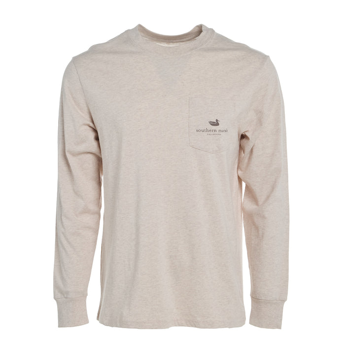 Southern Marsh Mens Cream High Dessert Rodeo Long Sleeve Tee
