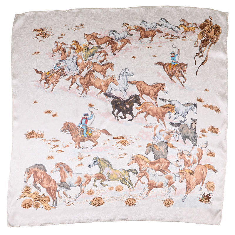 Wyoming Traders Stampede Ivory Wild Rag