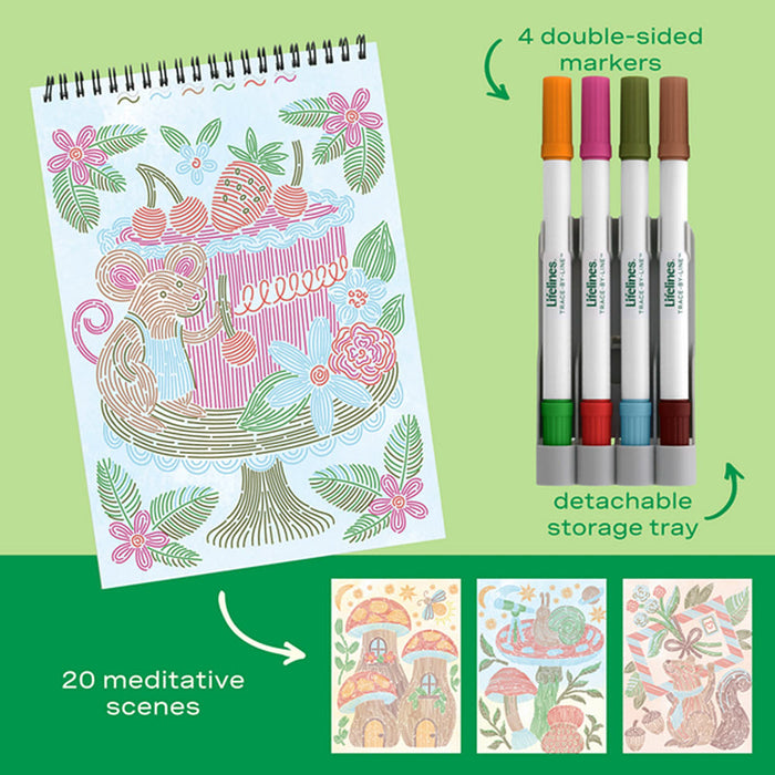 Lifelines Llc-Mcmanemin FlowArt Trace by Line Woodland Whimsy