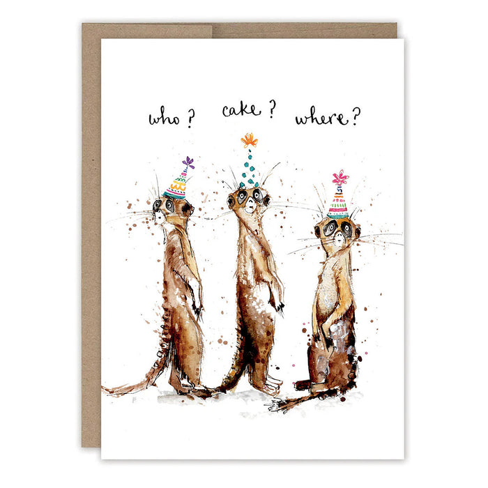 Biely  Shoaf Co Three Meerkats Birthday Card