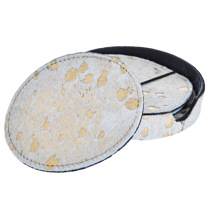 Lmt Design 4 Piece Acid Washed Coaster Set