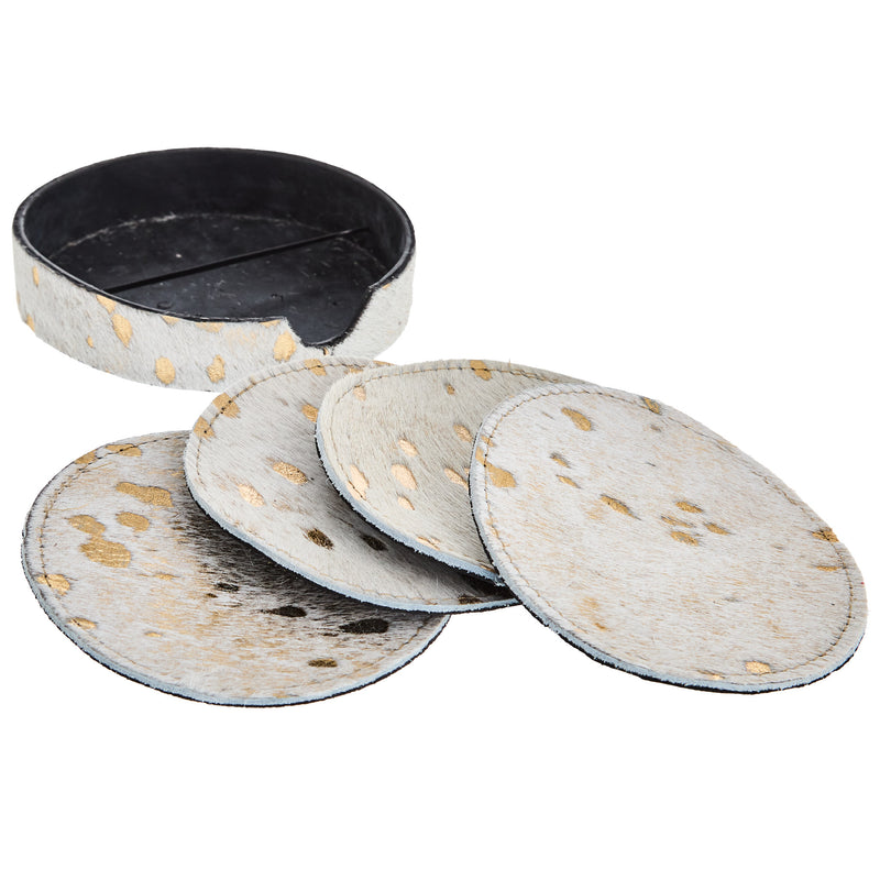 Lmt Design 4 Piece Acid Washed Coaster Set