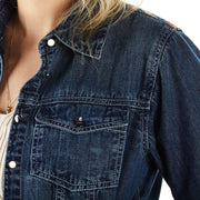 Montanaco Women's Embroidered Denim Jacket