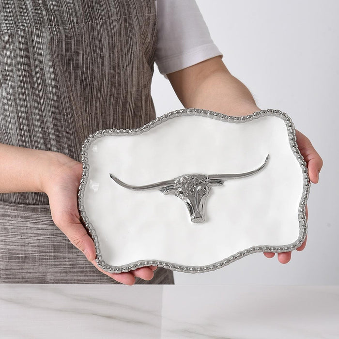 Pampa Bay Porcelain Longhorn Small Tray