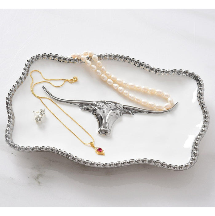 Pampa Bay Porcelain Longhorn Small Tray