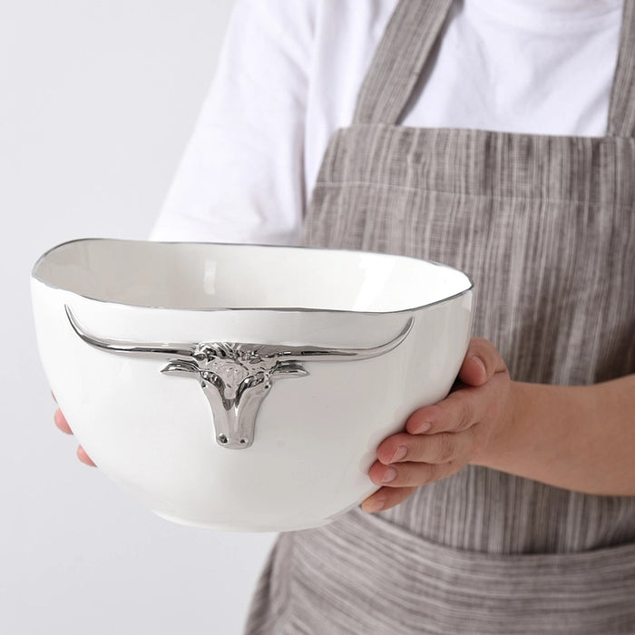 Pampa Bay Longhorn Porcelain Large Bowl